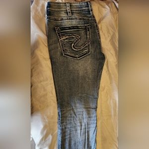 Womens Silver Jeans Suki High Baby Boot size 33x31